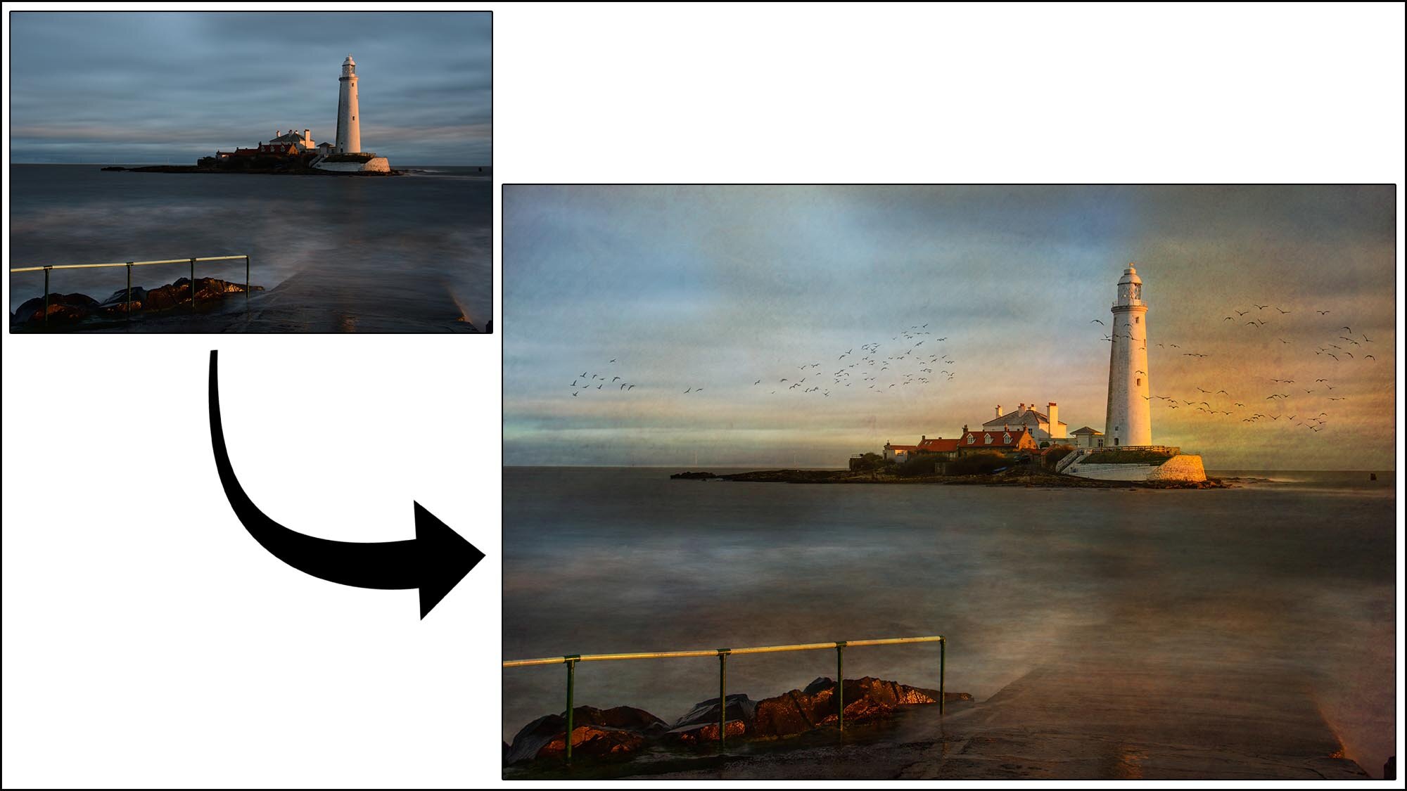Fine Art version of St Marys Lighthouse