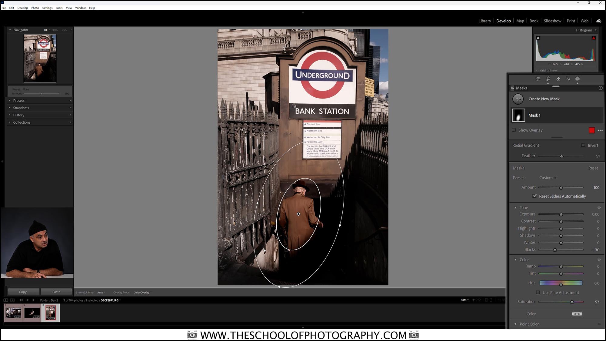 Bal editing image taking in the daytime in Lightroom