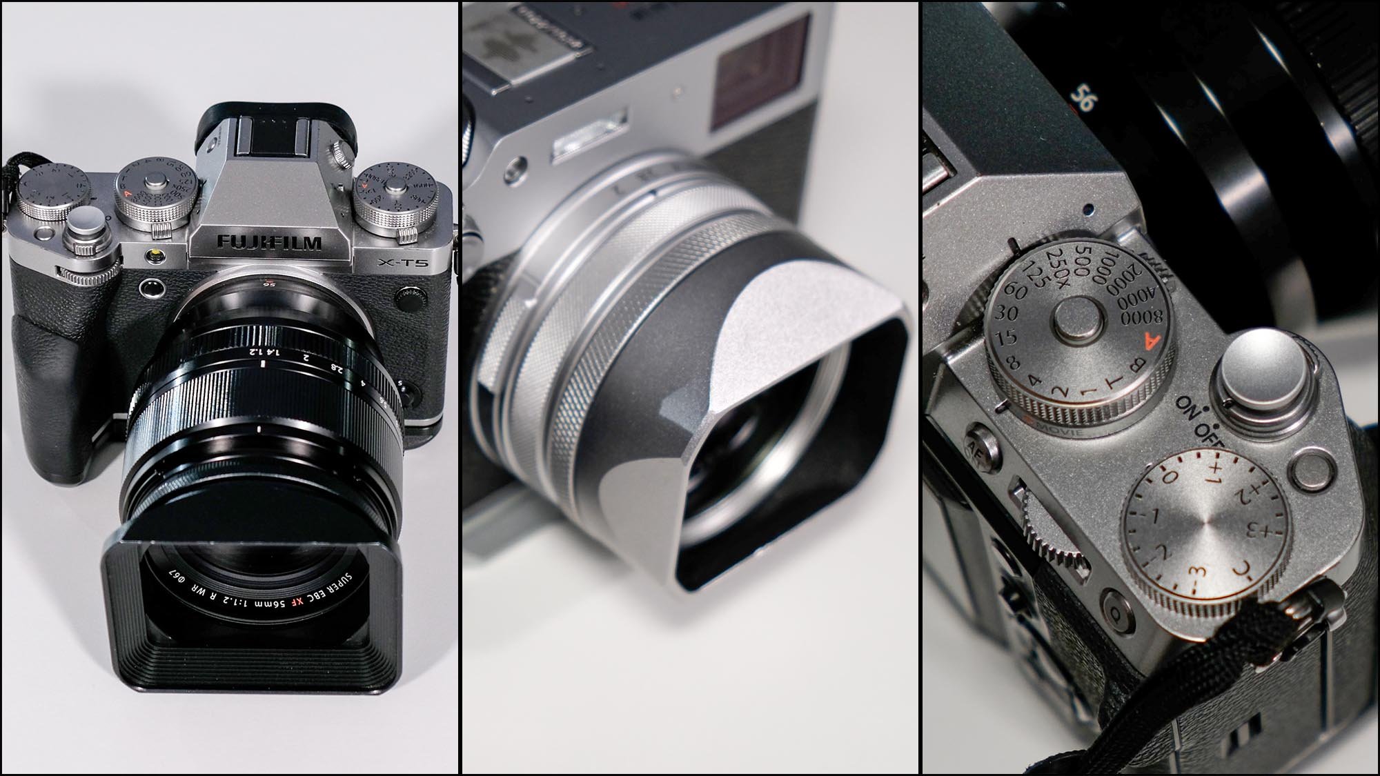 Close ups of photography equipment