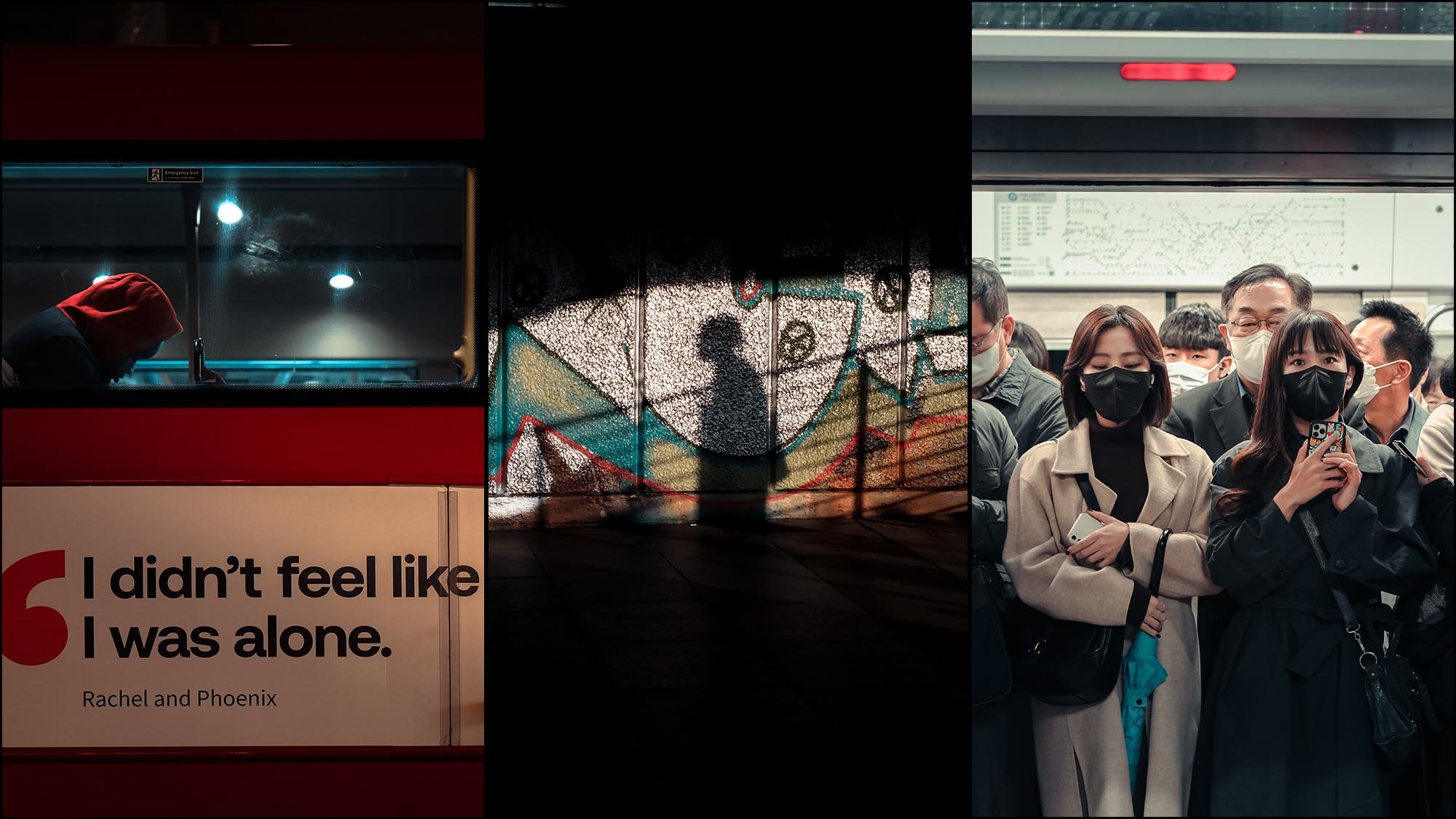 3 street photography images