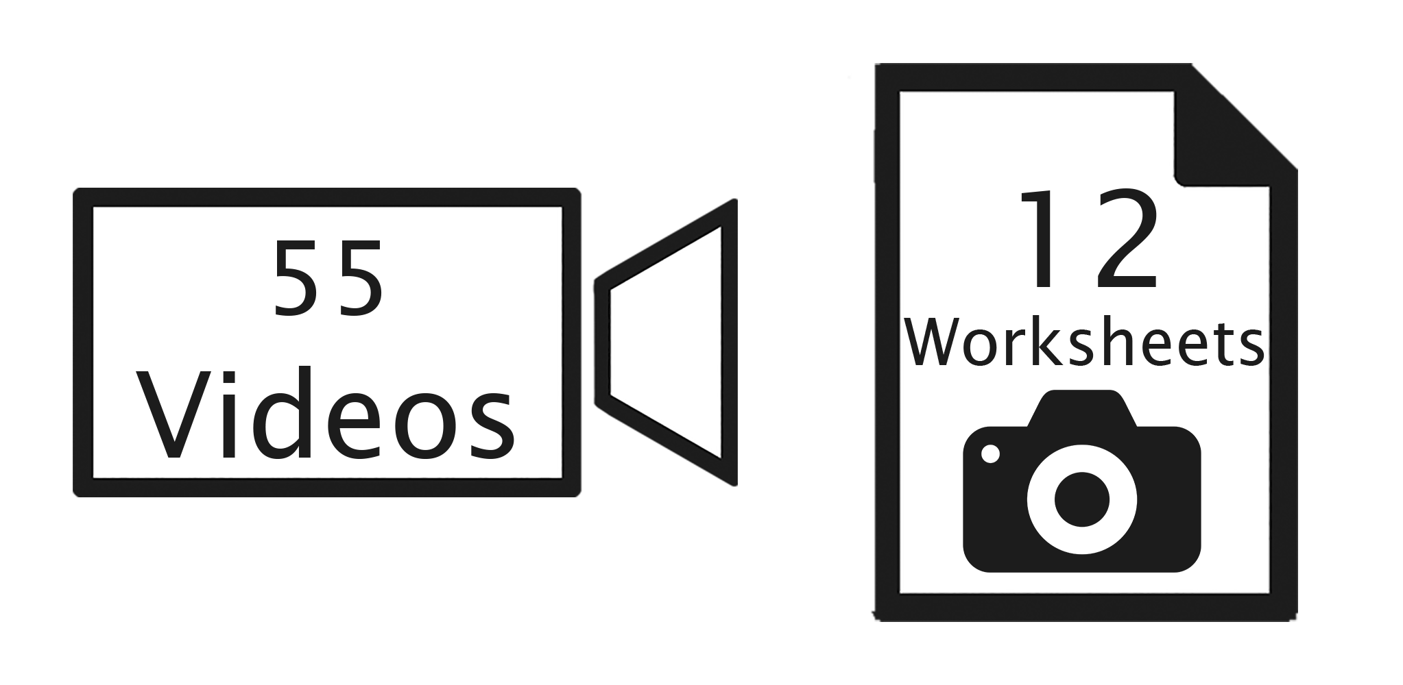 Videos and worksheets graphic