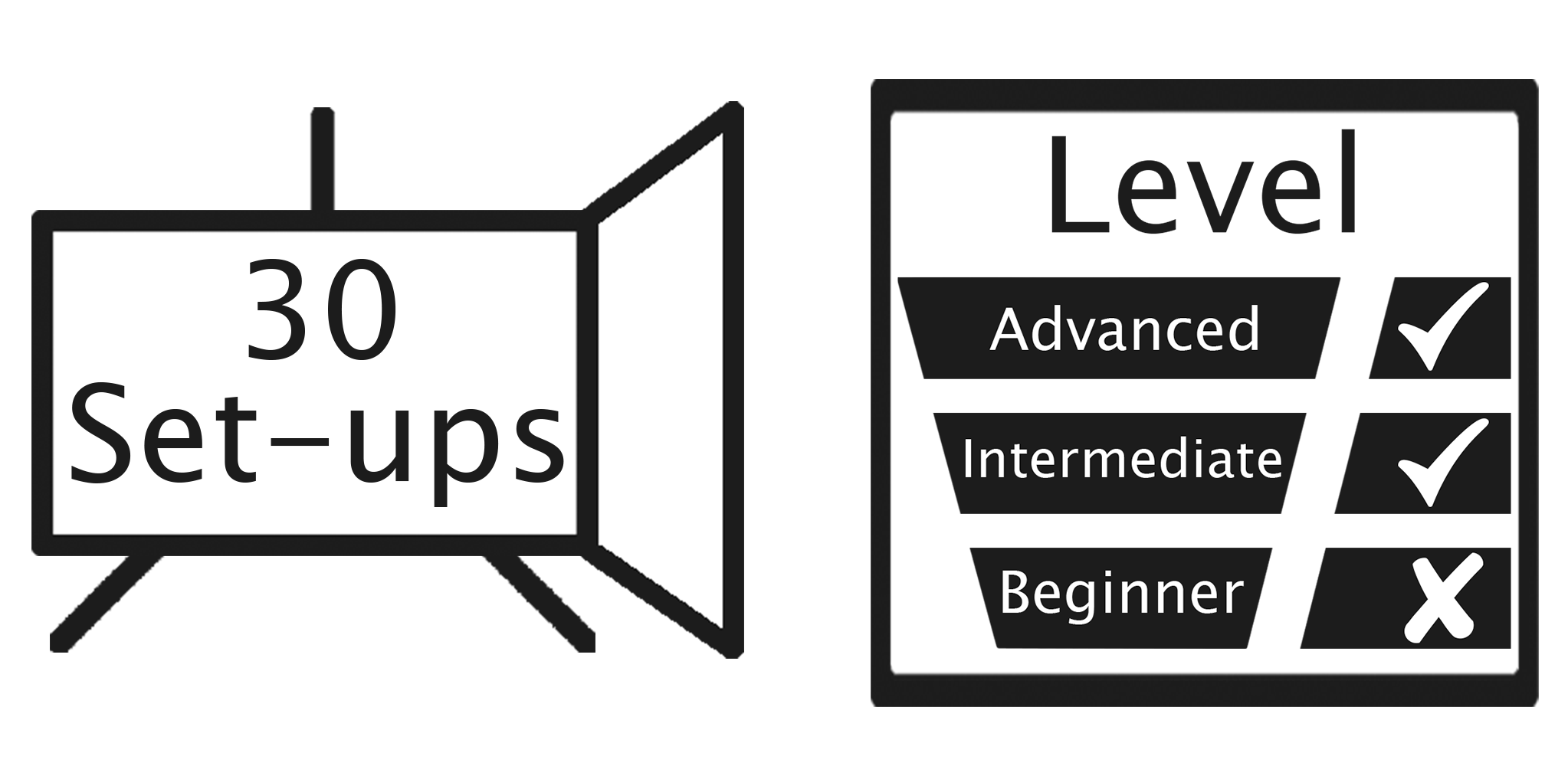 Headshot course graphic, lighting set ups and level