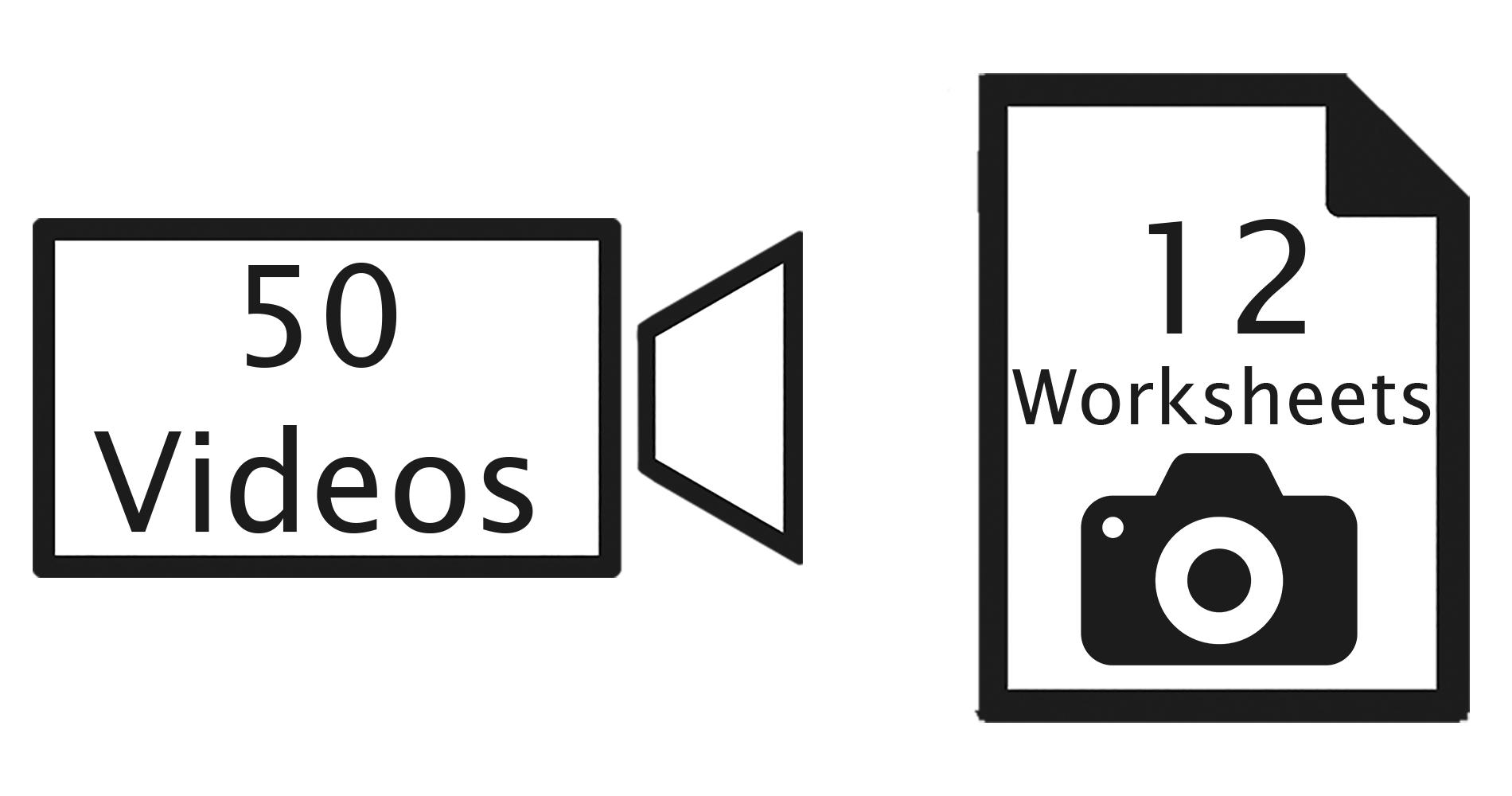 Videos and worksheets graphic